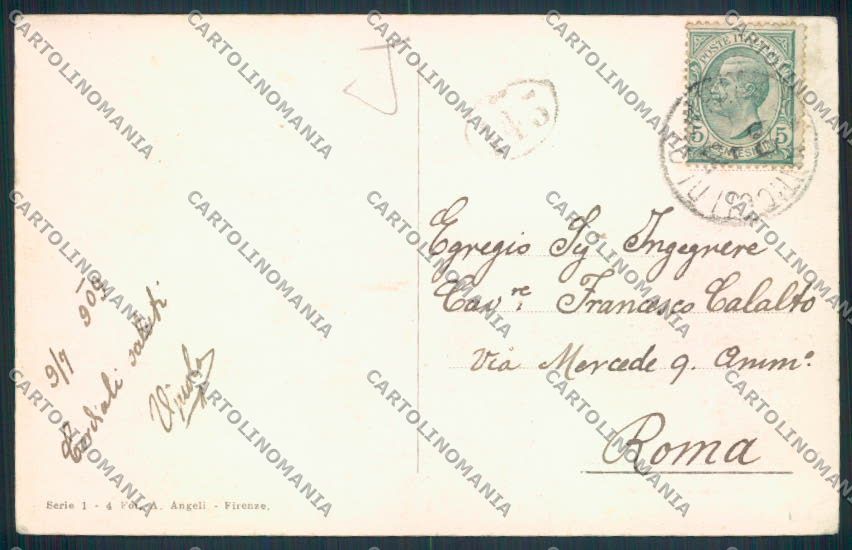 Frosinone Fiuggi cartolina MV1361 – retro