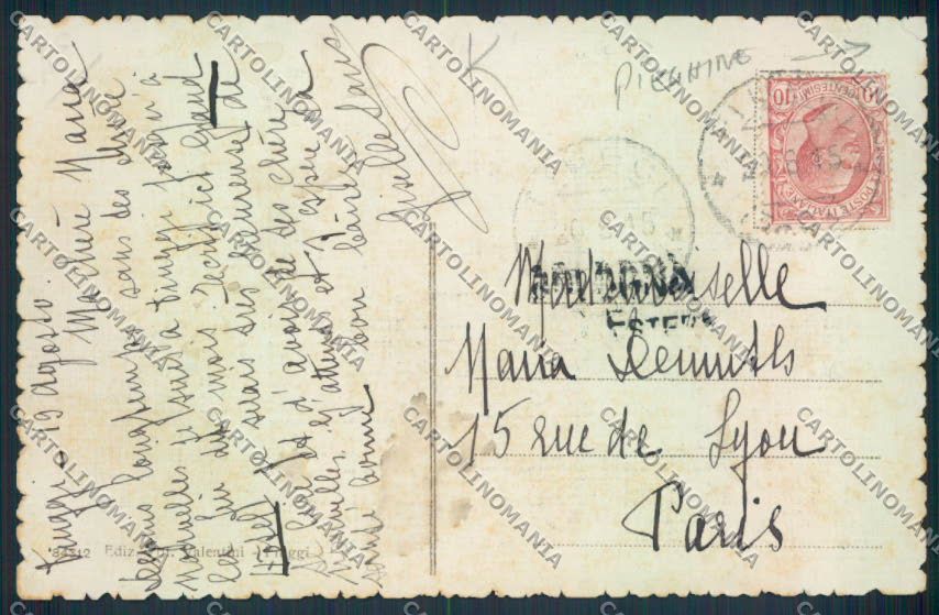Frosinone Fiuggi PIEGHINE cartolina MV1367 – retro