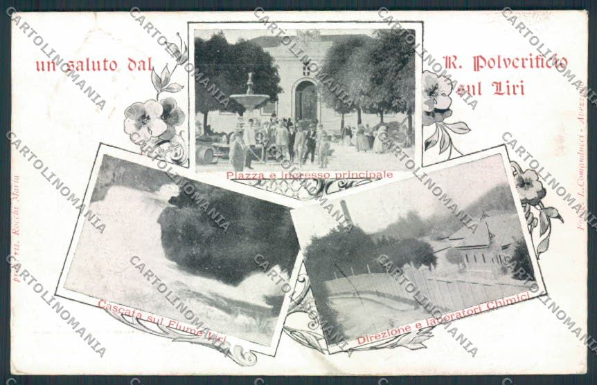 Frosinone Isola del Liri Polverificio cartolina MV1392 – fronte