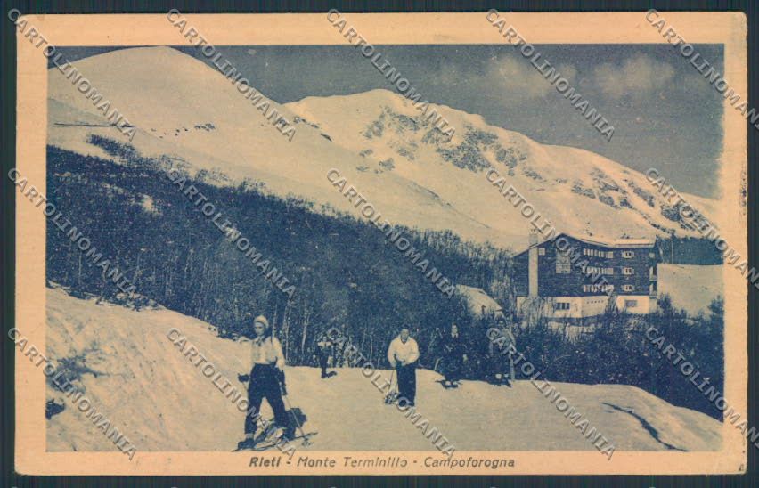 Rieti Terminillo Sci cartolina MV1411 – fronte