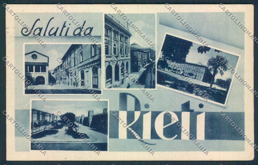 Rieti Saluti da cartolina MV1423 – fronte