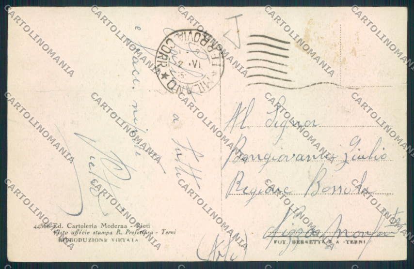 Rieti Saluti da cartolina MV1423 – retro