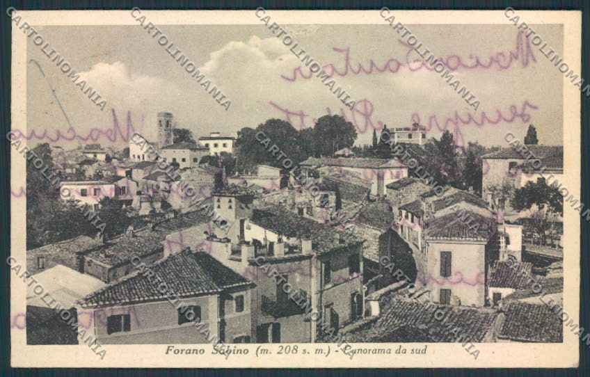 Rieti Forano Sabino cartolina MV1433 – fronte