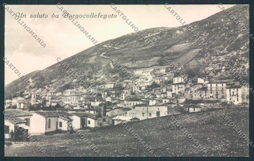 Rieti Borgocollefegato cartolina MV1437 – fronte