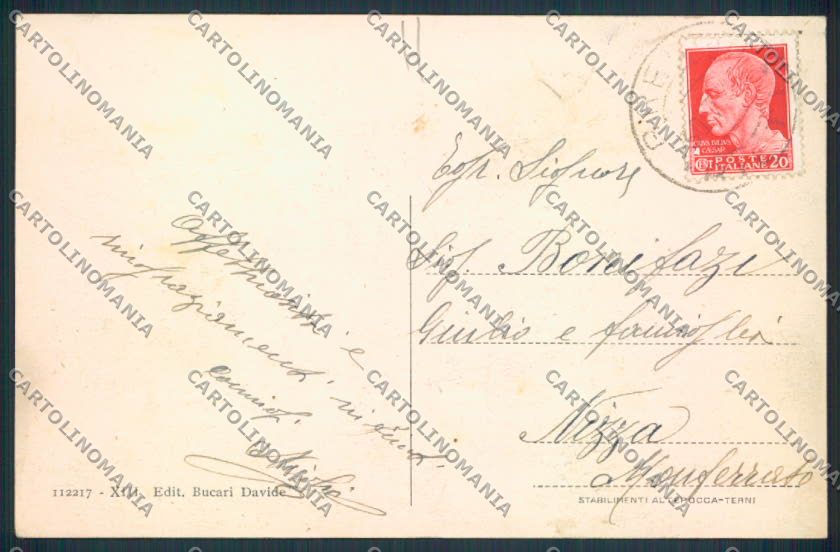 Rieti Greccio cartolina MV1443 – retro