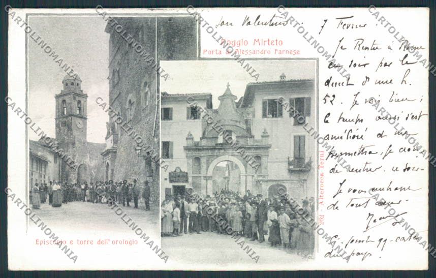 Rieti Poggio Mirteto cartolina MV1457 – fronte