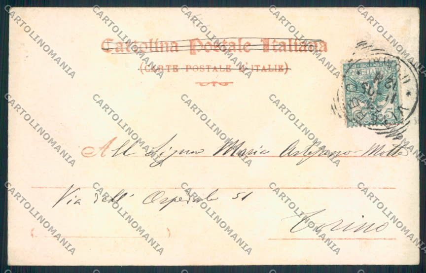 Viterbo cartolina MV1479 – retro