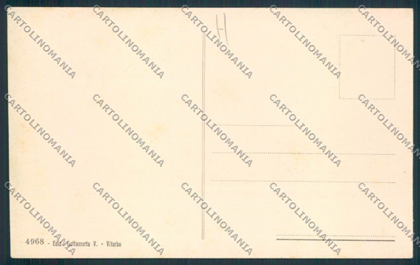 Viterbo cartolina MV1497 – retro