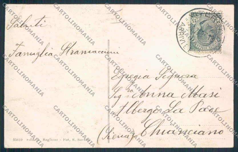Viterbo cartolina MV1503 – retro