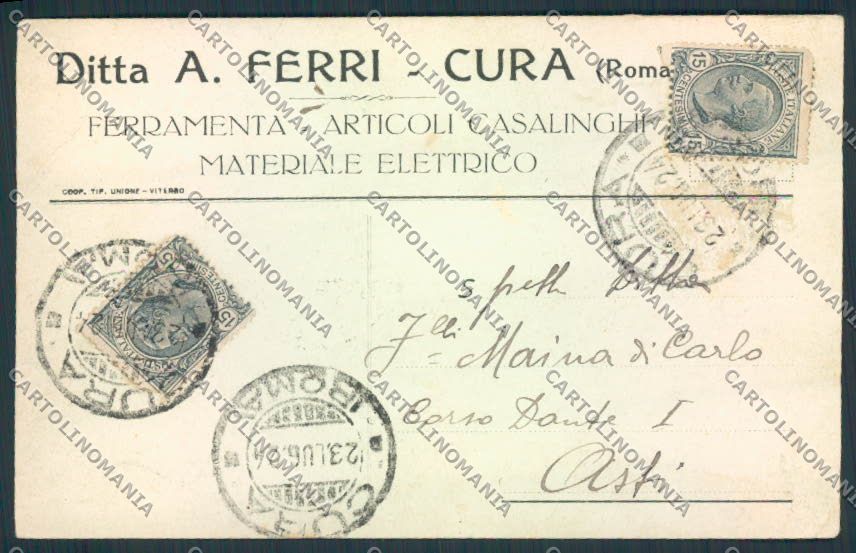 Viterbo Cura Commerciale PIEGHINE cartolina MV1533 – fronte