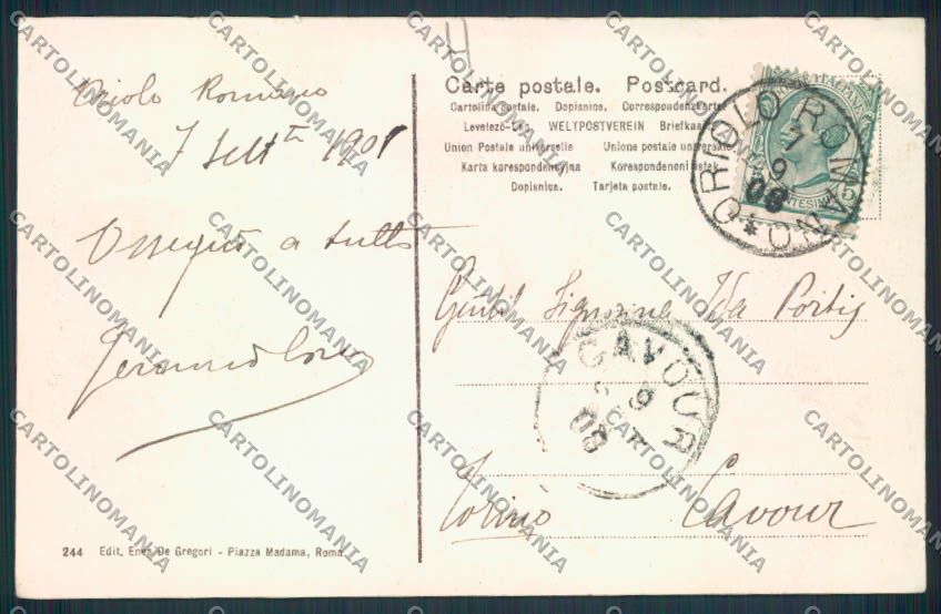 Viterbo Oriolo Romano cartolina MV1551 – retro