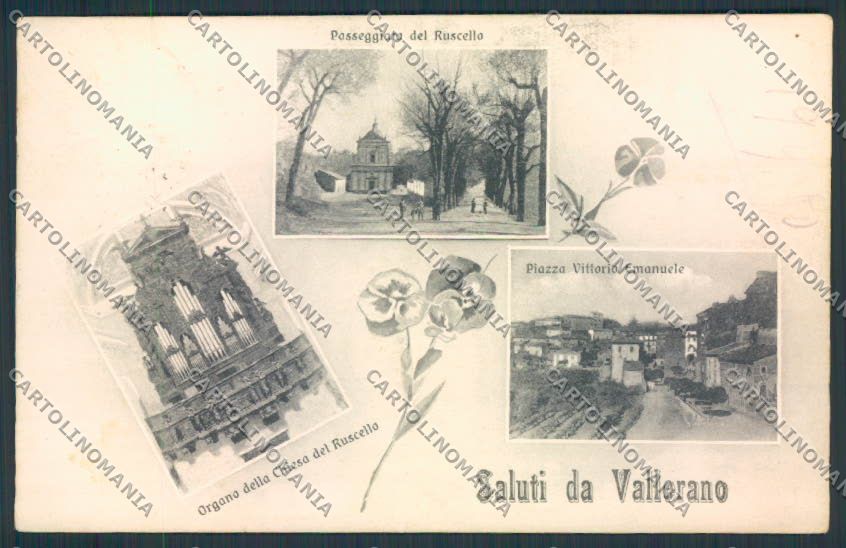 Viterbo Vallerano Saluti da cartolina MV1560 – fronte