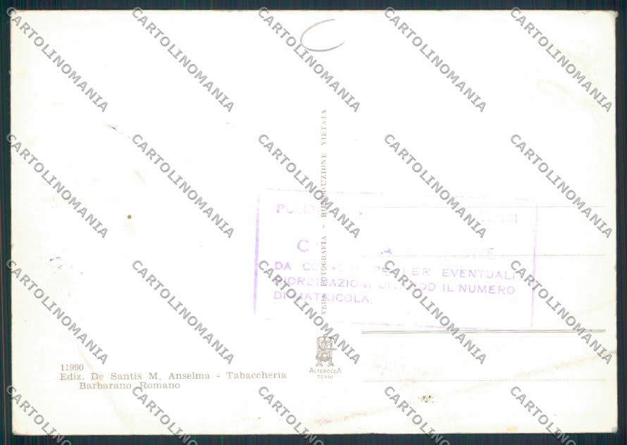 Viterbo Barbarano Romano Foto FG cartolina MV1601 – retro