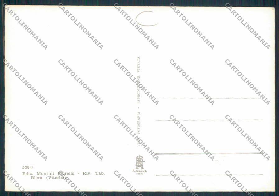 Viterbo Blera Foto FG cartolina MV1604 – retro