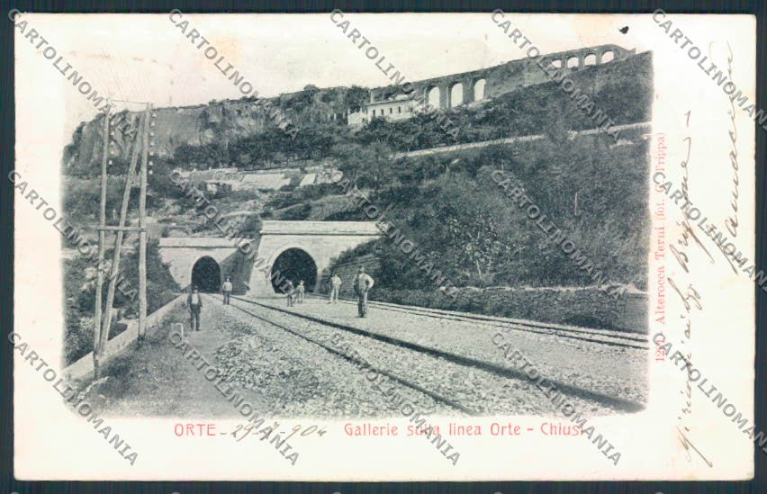 Viterbo Orte Chiusi cartolina MV1643 – fronte