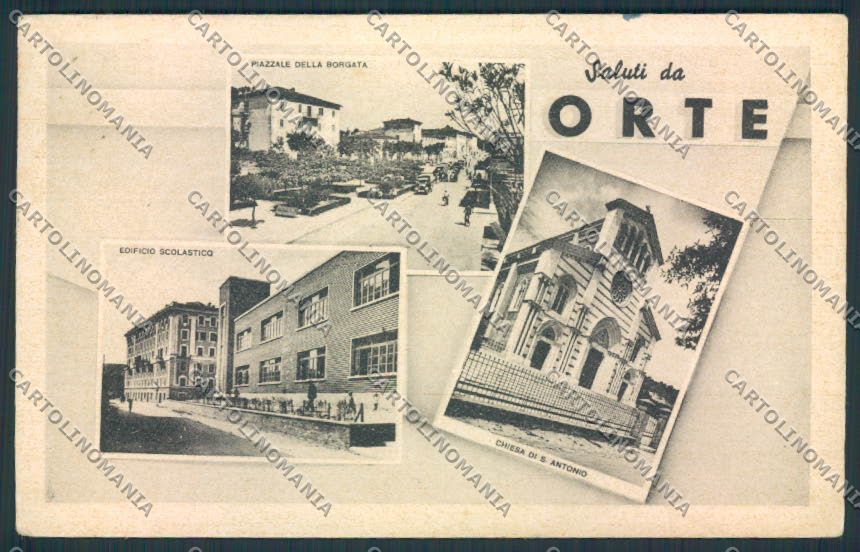 Viterbo Orte Saluti da cartolina MV1644 – fronte