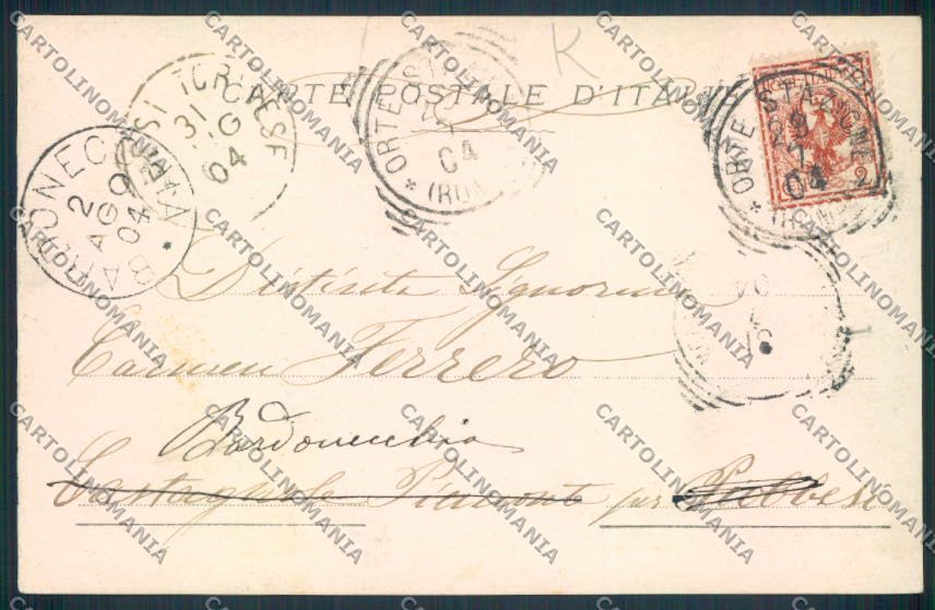 Viterbo Orte cartolina MV1645 – retro