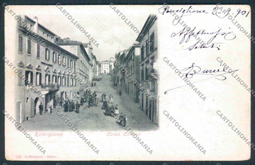 Viterbo Ronciglione cartolina MV1654 – fronte