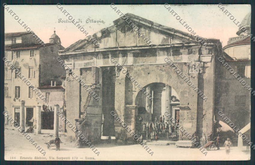 Roma Città Portico Ottavia cartolina MV1687 – fronte