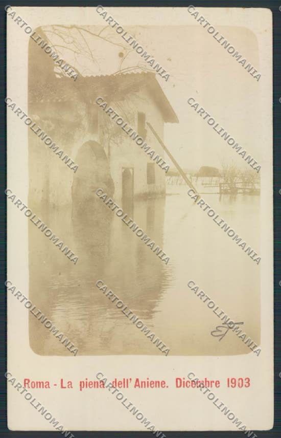 Roma Città Aniene Inondazione Foto cartolina MV1717 – fronte