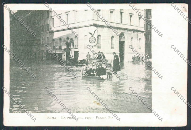 Roma Inondazione RIFILATA PIEGHINE cartolina MV1724 – fronte