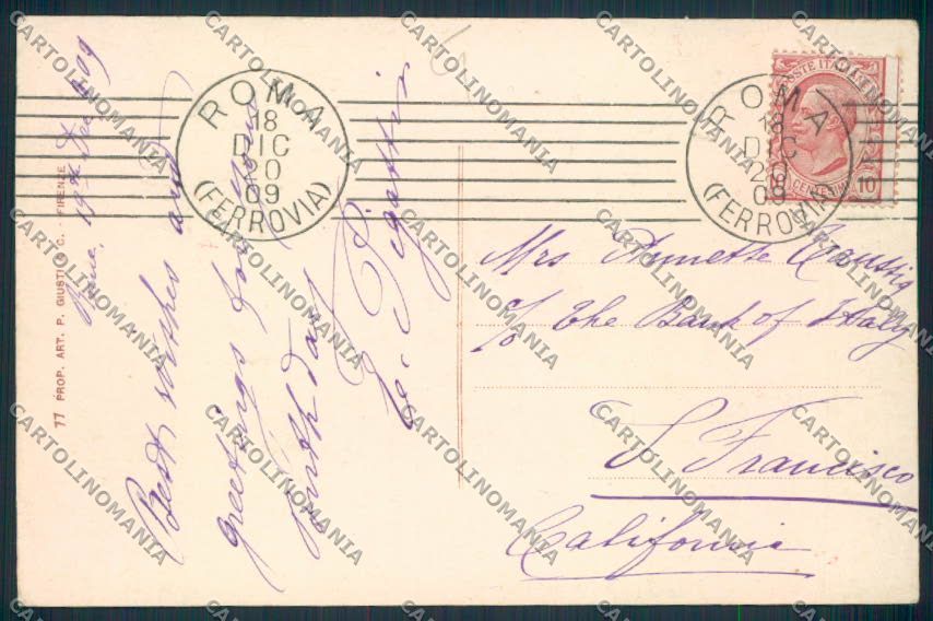 Roma Città Saluti da cartolina MV1744 – retro
