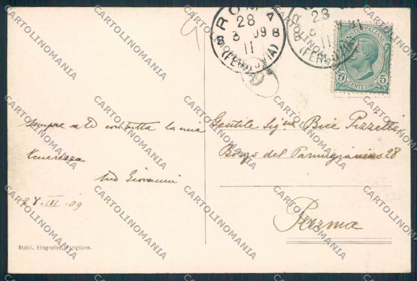 Roma Città Saluti da cartolina MV1748 – retro