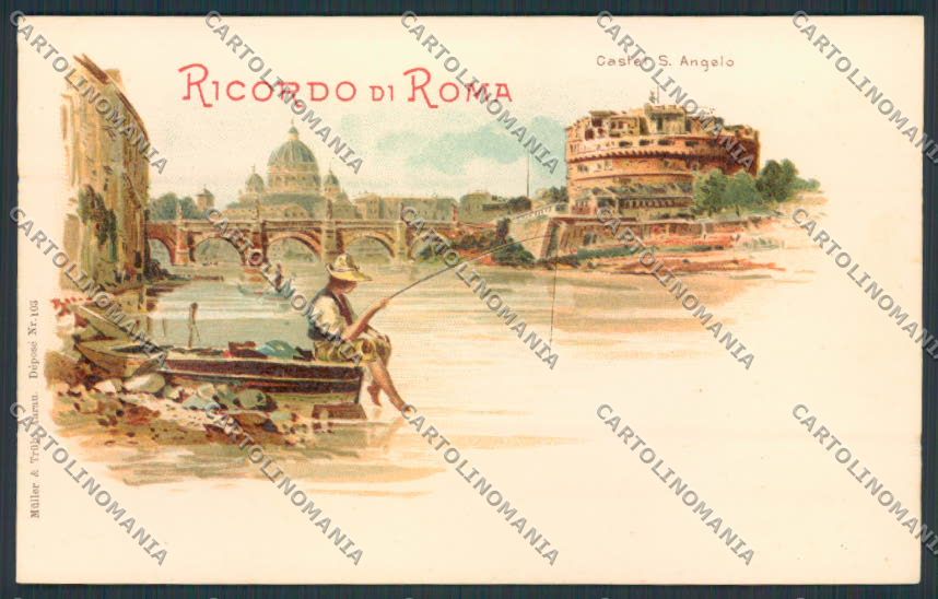 Roma Città Saluti da Gruss cartolina MV1755 – fronte