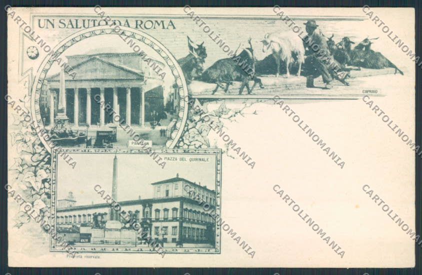 Roma Città Saluti da Gruss ABRASA cartolina MV1759 – fronte
