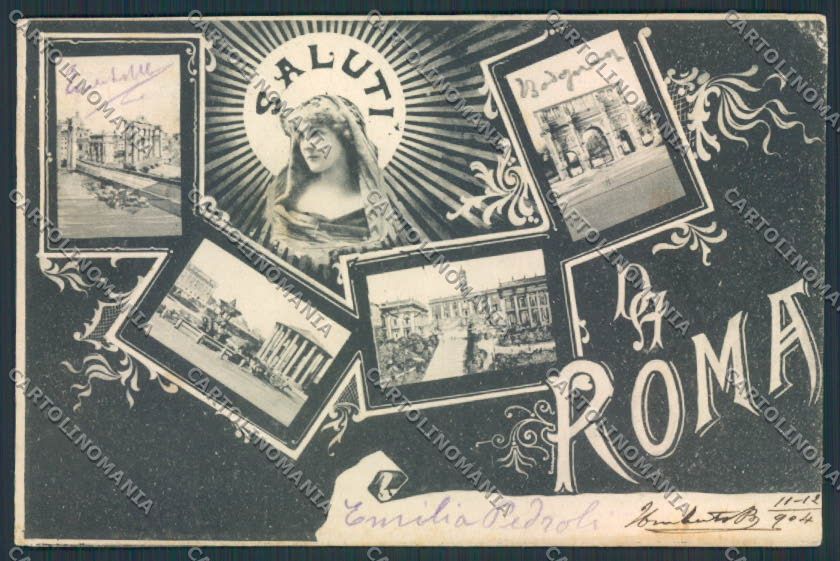 Roma Città Saluti da cartolina MV1762 – fronte