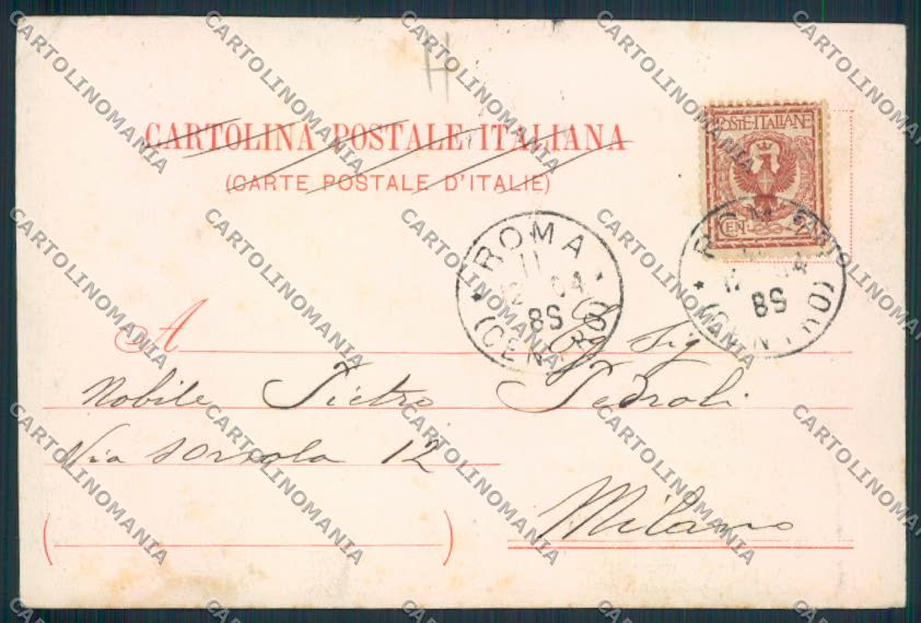 Roma Città Saluti da cartolina MV1762 – retro
