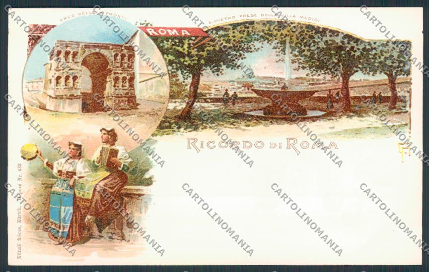 Roma Città Saluti da cartolina MV1774 – fronte