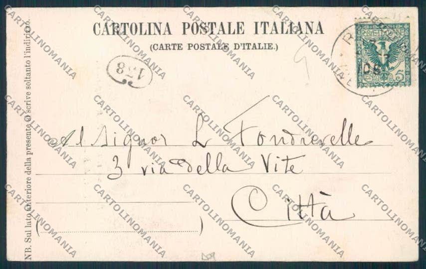 Roma Tivoli cartolina MV1805 – retro