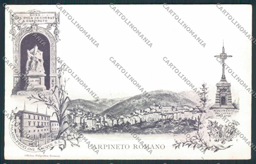 Roma Carpineto Romano cartolina MV1818 – fronte