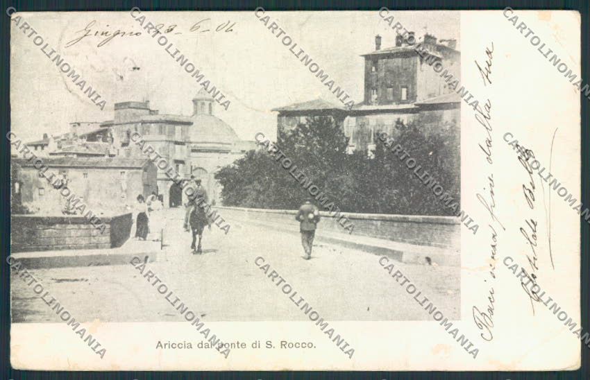 Roma Ariccia ABRASA PIEGHE cartolina MV1819 – fronte