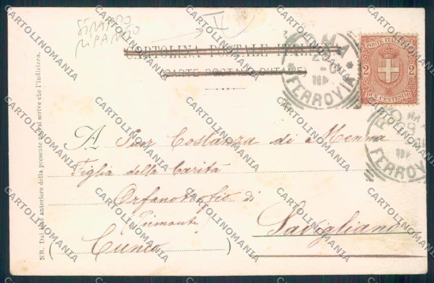 Roma Carpineto Romano RIPARATA cartolina MV1825 – retro