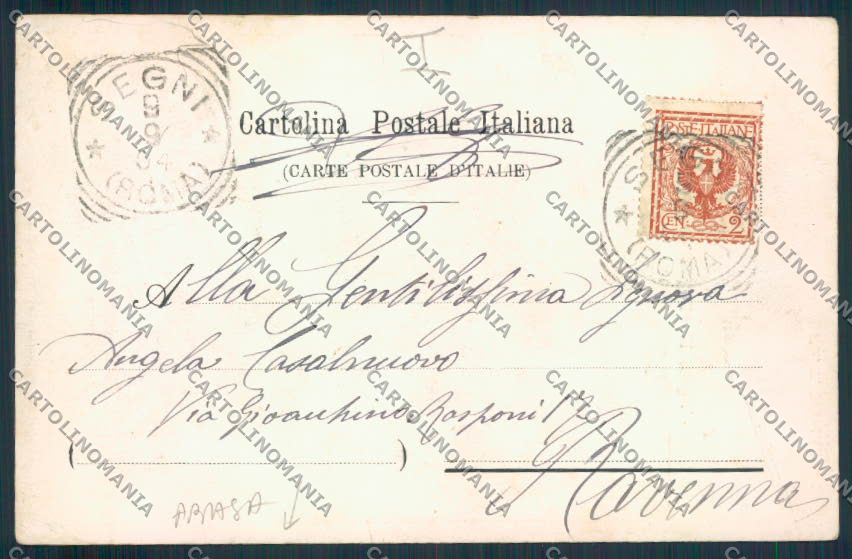 Roma Segni ABRASA cartolina MV1826 – retro