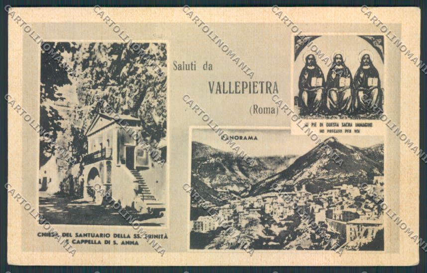 Roma Vallepietra cartolina MV1828 – fronte