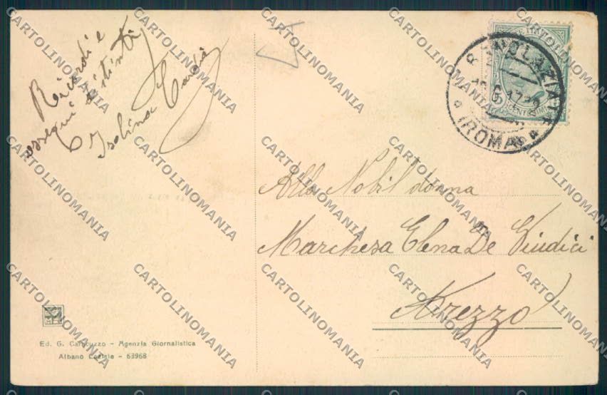Roma Albano Laziale cartolina MV1843 – retro