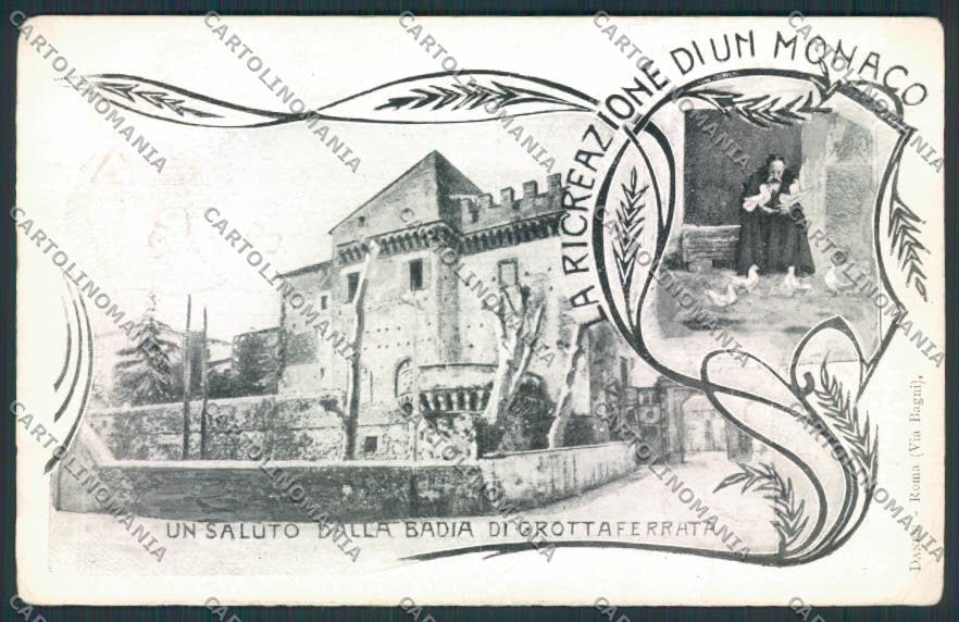 Roma Grottaferrata PIEGHINE cartolina MV1844 – fronte