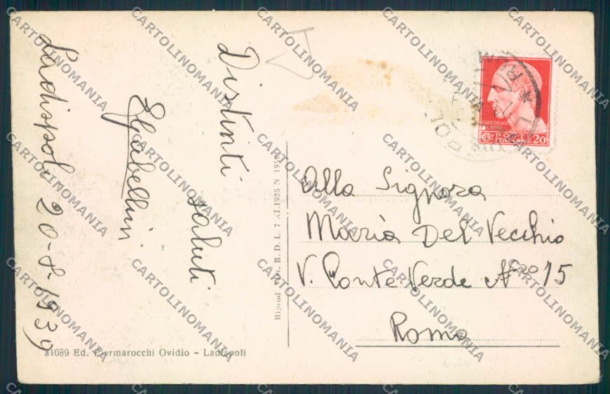 Roma Ladispoli cartolina MV1855 – retro