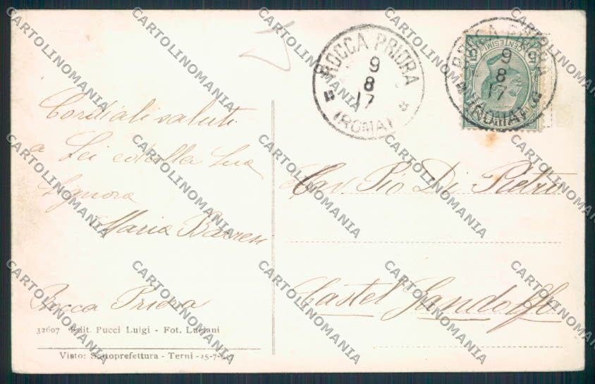 Roma Rocca Priora cartolina MV1858 – retro