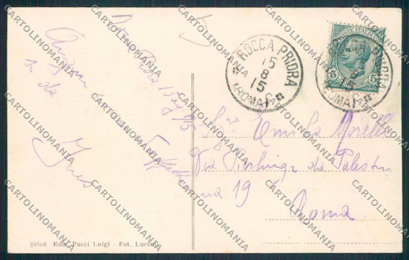 Roma Rocca Priora cartolina MV1859 – retro