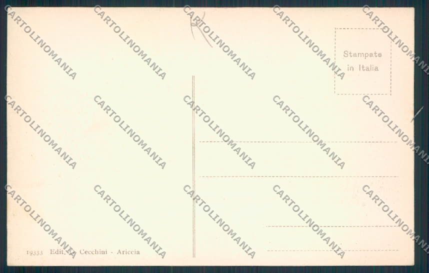 Roma Ariccia cartolina MV1867 – retro
