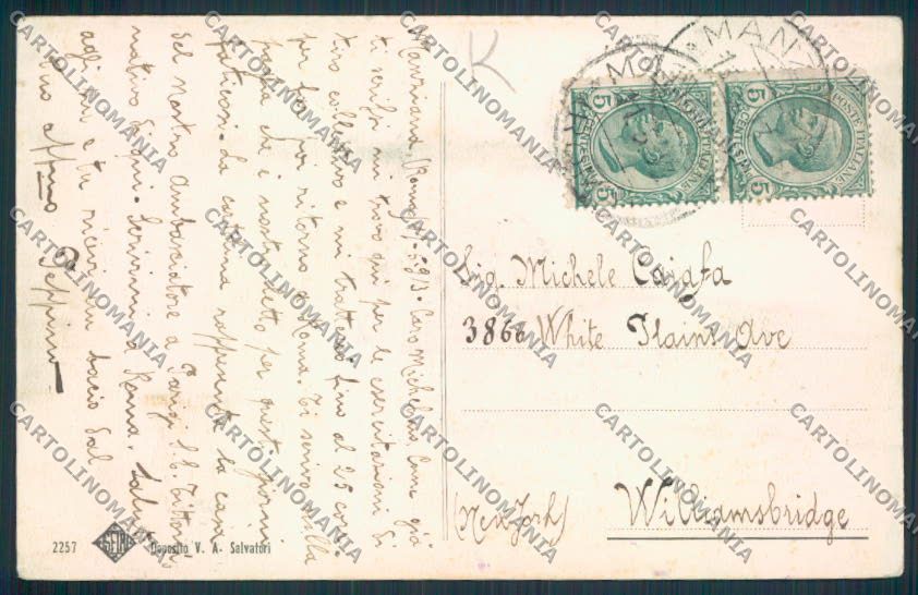 Roma Manziana cartolina MV1871 – retro
