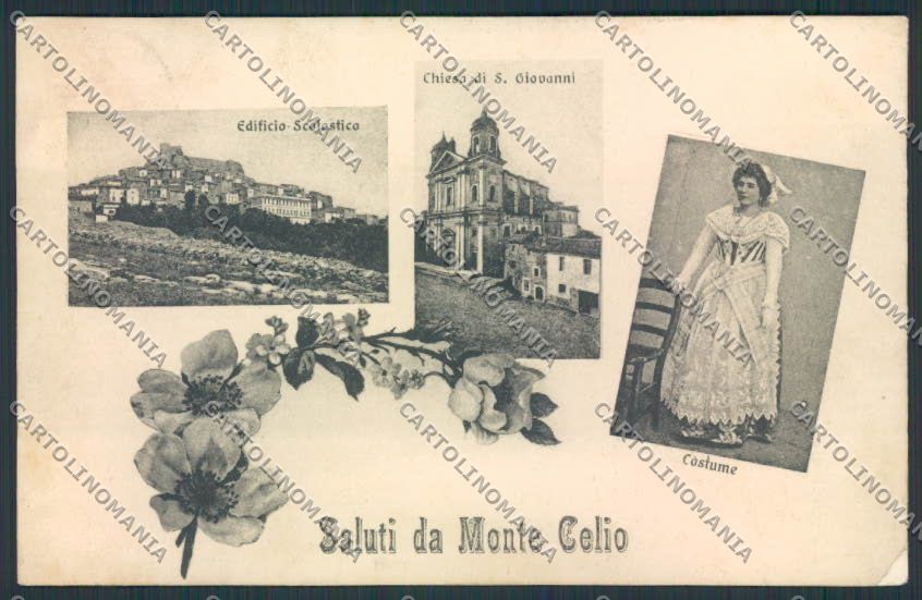 Roma Monte Celio ABRASA cartolina MV1875 – fronte