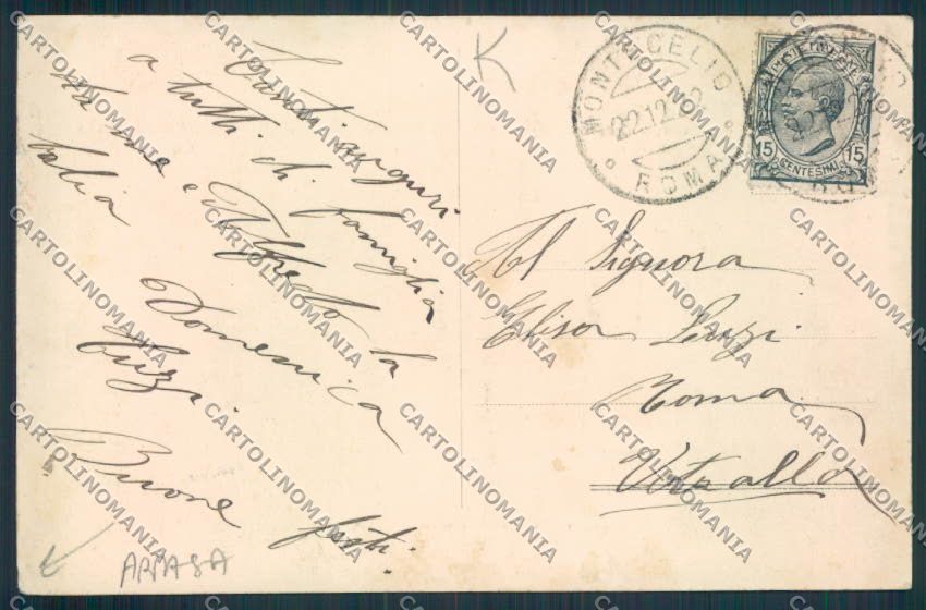 Roma Monte Celio ABRASA cartolina MV1875 – retro
