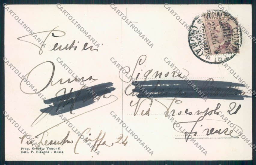 Roma Montecompatri cartolina MV1884 – retro