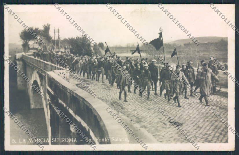 Roma Marcia su Roma Ponte Salario Foto cartolina MV1904 – fronte