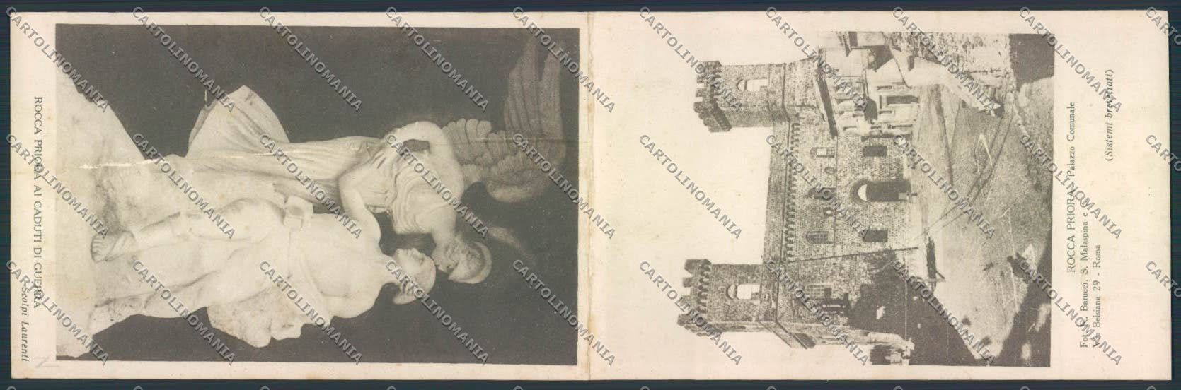 Roma Rocca Priora Doppio ABRASA Libia Cartoncino MV1909 – fronte